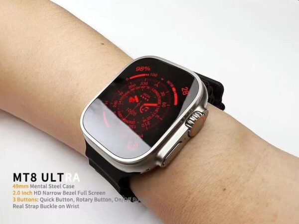 MT8 Ultra Smart Watch on Hand