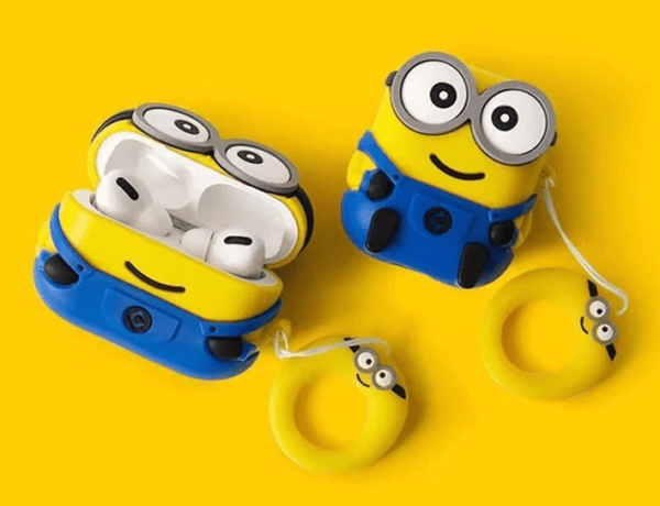 Minion Case with Keychain for Airpods