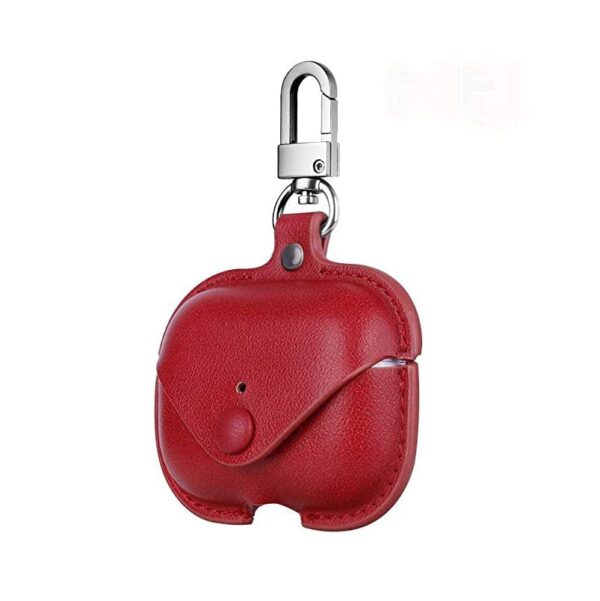 Leather Case for Airpods Pro 2 Red