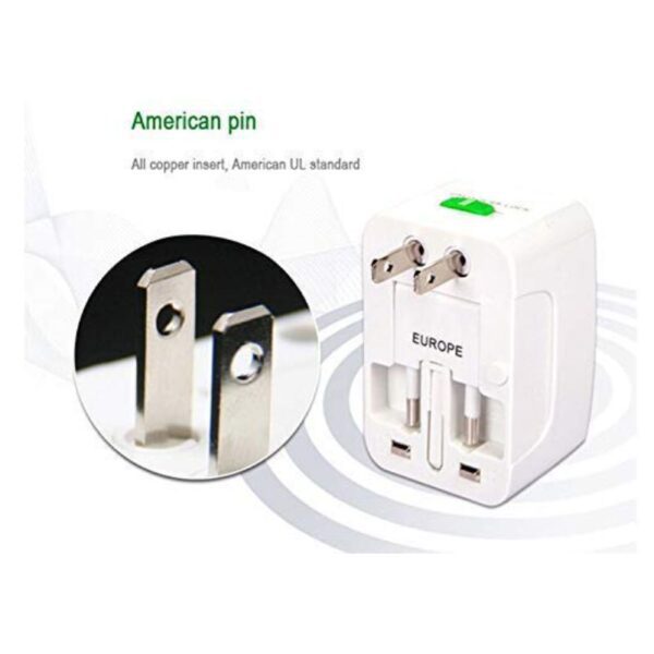 American Pins on Power Adapter