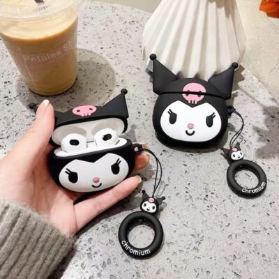 Kuromi Case for Airpods 3 with Hook