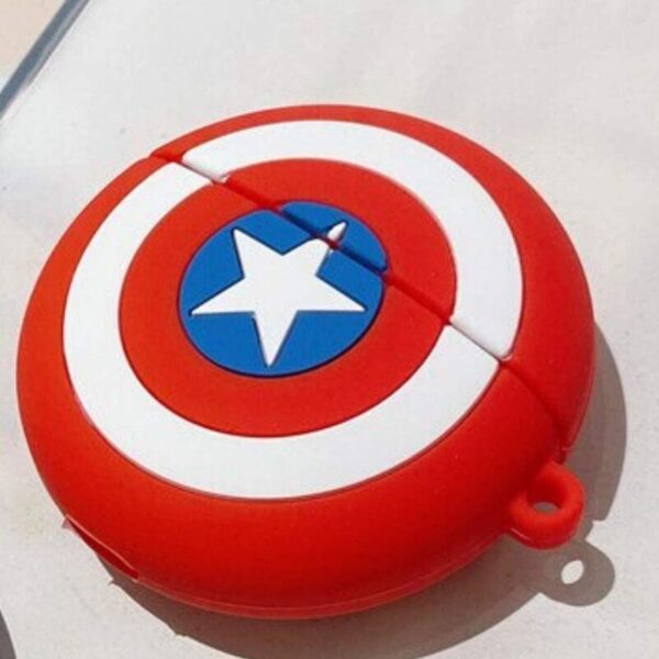 3rd Gen Airpods Case Captain America Shield Design
