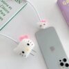 3D Silicone Animated Case For Apple Charger with Iphone