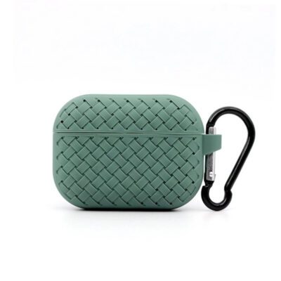 Green Woven Silicone Case for Airpods Pro