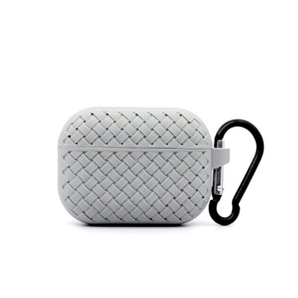 Grey Woven Silicone Case for Airpods Pro