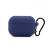 Dark Blue Woven Silicone Case for Airpods Pro