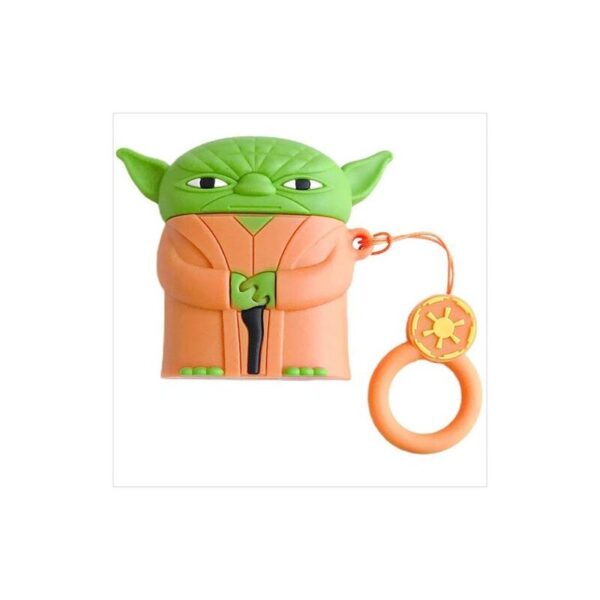 Front Image of Yoda Case for Airpods 1st/2nd Gen with Keychain