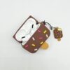 Brown 3D Ice Cream Silicone Case for Airpods Pro