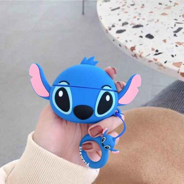 in Hand Blue Silicone Case Animal Design for Airpods Pro