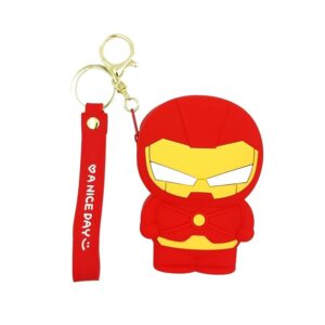 Cute 3D Silicone Ironman Pouch