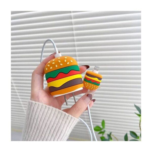 Burger Silicone Case for iPhone Charger