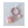 Cute Pig Case for iPhone Charger 18W-20W