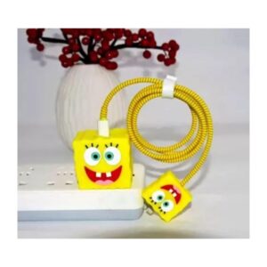 SpongeBob Silicone Case for iPhone Charger 18W-20W