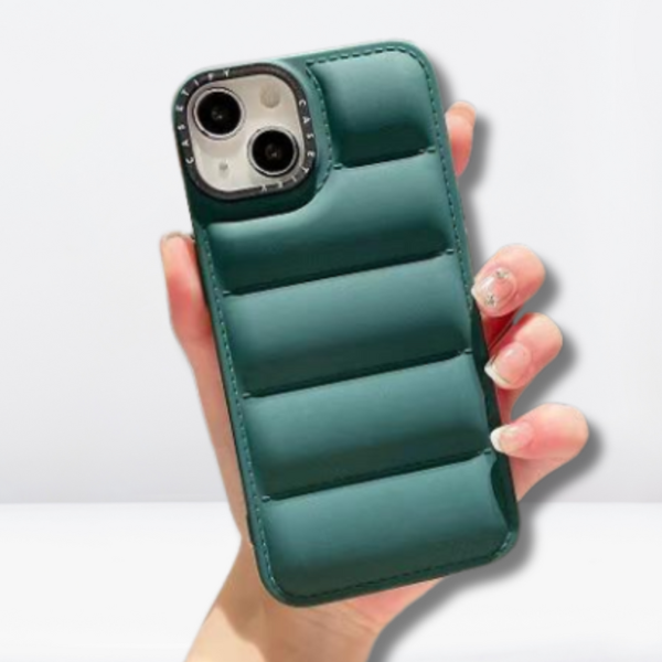 Green 2 Premium Jacket Puffer Case for Apple iPhone