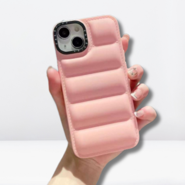 Pink 2 Premium Jacket Puffer Case for Apple iPhone