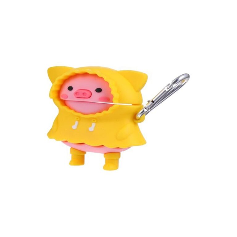 3D Piggy in Raincoat Case for Airpods Pro