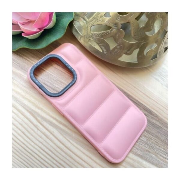 Pink Premium Jacket Puffer Case for Apple iPhone