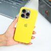 Premium Silicone Cover for Apple iPhone Pro Max Yellow