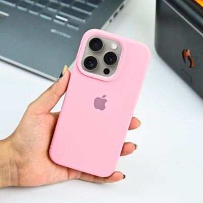 Premium Silicone Cover for Apple iPhone Pro Max Pink