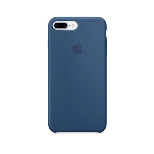 Premium Silicone Cover for Apple iPhone 7 8 Plus Navy Blue