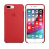 Premium Silicone Cover for Apple iPhone 7 8 Plus Red