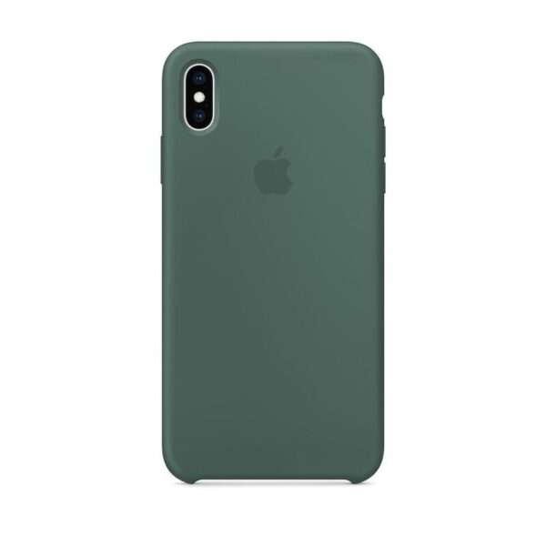 Premium Silicone Cover for Apple iPhone X Dark Green