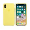Premium Silicone Cover for Apple iPhone X Yellow