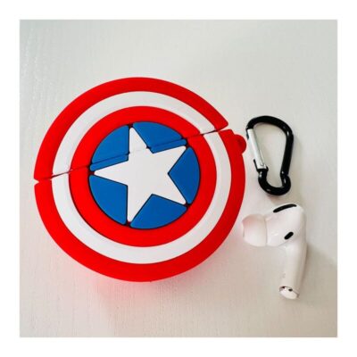 Captain America Shield Silicone Case for Airpods Pro