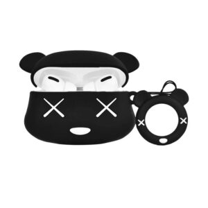 Silicone Black Bear Case for Airpods Pro